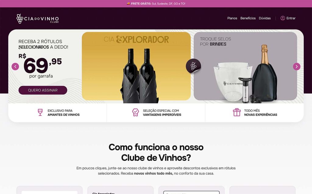 clube de vinhos cia do vinho